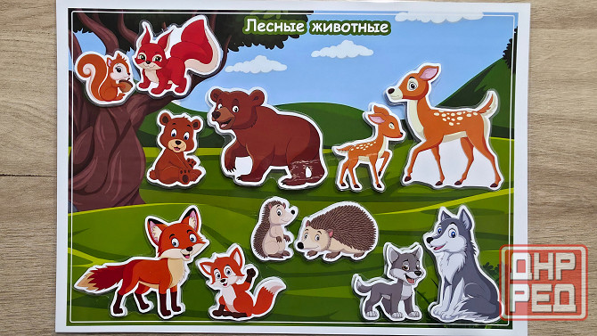 Игра на липучках Лесные животные Донецк - изображение 1