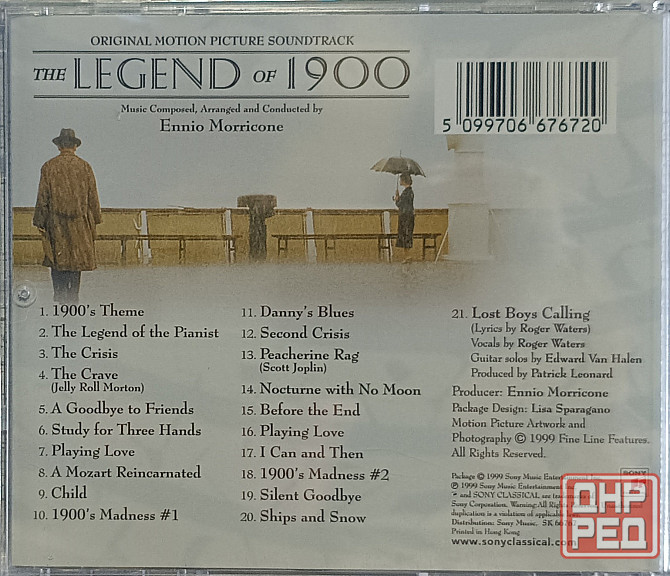 CD диск Ennio Morricone - The Legend Of 1900 - Донецк - изображение 2