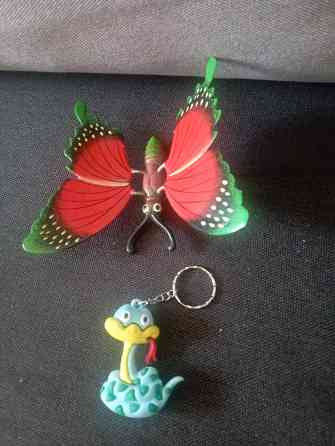 Магнит бабочка, брелок Макеевка