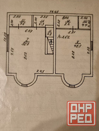 Дом Фрунзе 17 двухэтажный 10.4х14.4 м Донецк - изображение 3