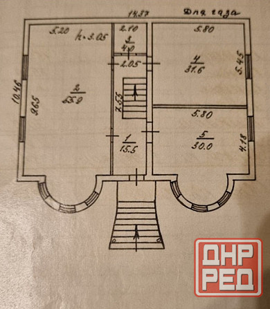 Дом Фрунзе 17 двухэтажный 10.4х14.4 м Донецк - изображение 4