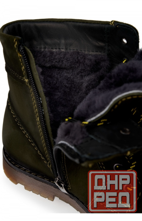 Зимние ботинки. Натуральный нубук и мех. Донецк - изображение 2