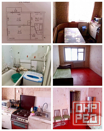 2к кв этаж 3/5, не угловая торг Макеевка - изображение 1