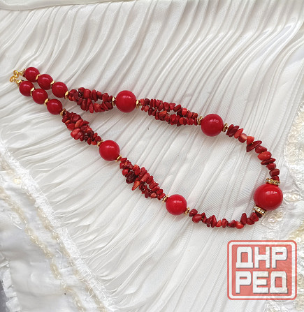 Колье - Коралловое- Донецк - изображение 2