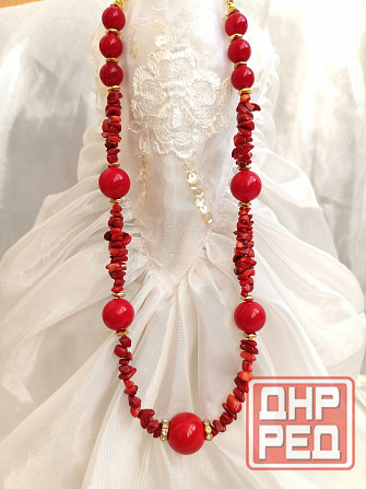 Колье - Коралловое- Донецк - изображение 1