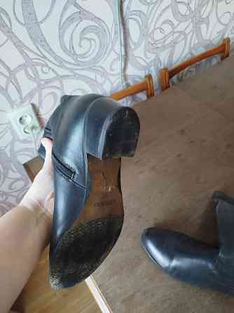 Сапоги кожаные высокие Донецк
