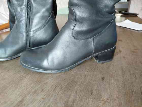 Сапоги кожаные высокие Донецк