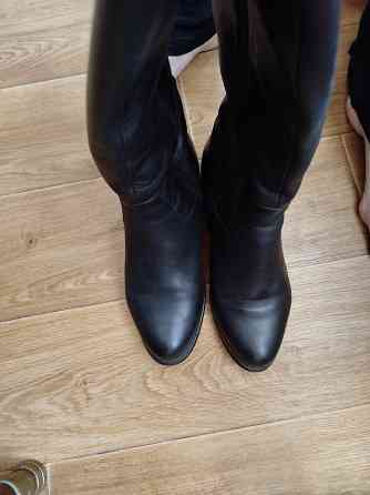 Сапоги кожаные высокие Донецк