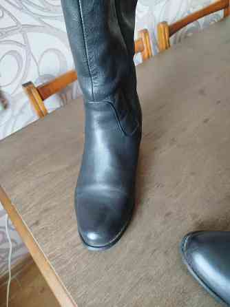 Сапоги кожаные высокие Донецк