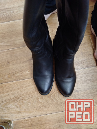 Сапоги кожаные высокие Донецк - изображение 5