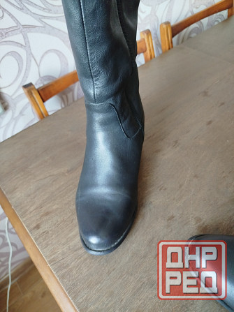 Сапоги кожаные высокие Донецк - изображение 3