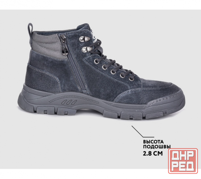 Демисезонные ботинки, натуральная замша. Донецк - изображение 3