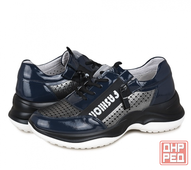 Кроссовки из натуральной лаковой кожи Донецк - изображение 2