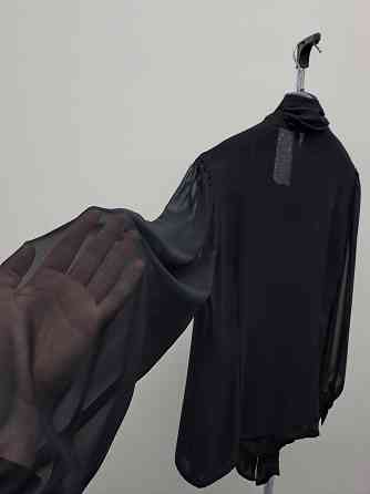 Шифоновая блузка 44-46 приталеная с шарфом Донецк