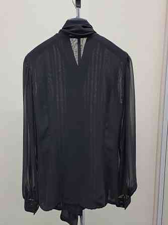 Шифоновая блузка 44-46 приталеная с шарфом Донецк