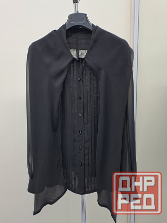 Шифоновая блузка 44-46 приталеная с шарфом Донецк - изображение 4