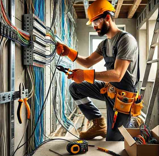 Электрик. Услуги электрика. Электромонтаж любой сложности. Донецк