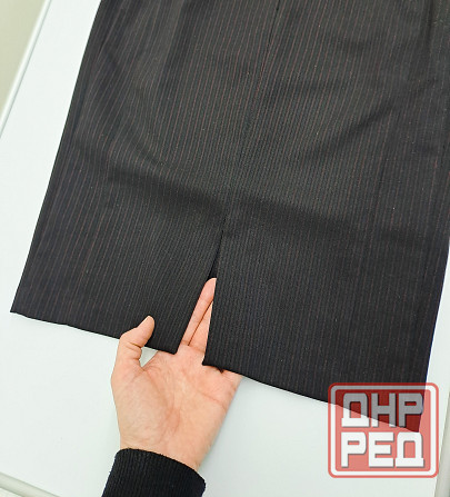 Юбка карандаш черная 40 корсетная Донецк - изображение 7