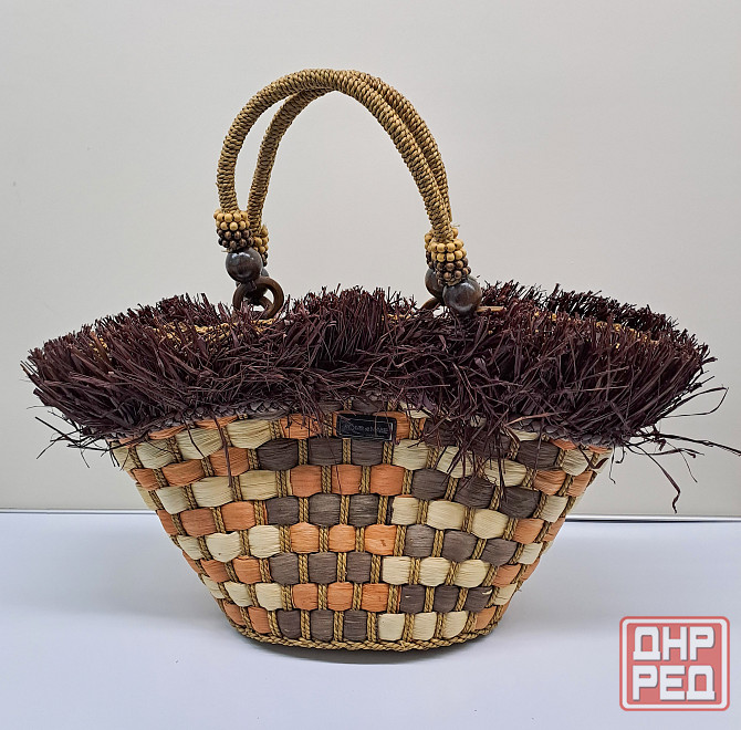 Сумка соломенная пляжная большая Aqua di mare Донецк - изображение 1