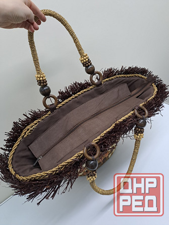 Сумка соломенная пляжная большая Aqua di mare Донецк - изображение 4