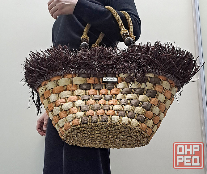 Сумка соломенная пляжная большая Aqua di mare Донецк - изображение 2