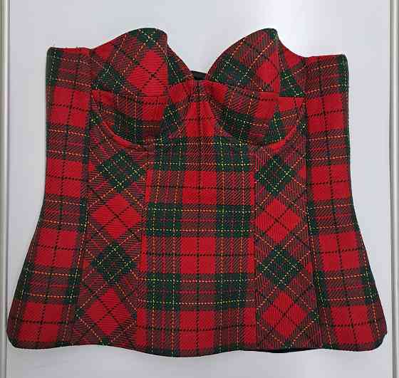 Корсет в стиле D&G 48-50 шерсть клетчатый Донецк