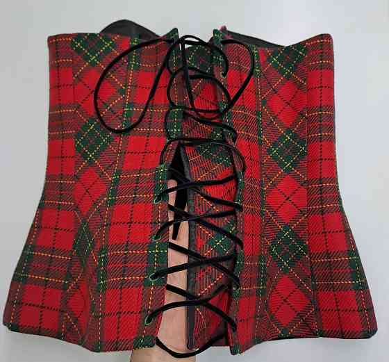 Корсет в стиле D&G 48-50 шерсть клетчатый Донецк