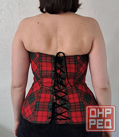 Корсет в стиле D&G 48-50 шерсть клетчатый Донецк - изображение 2