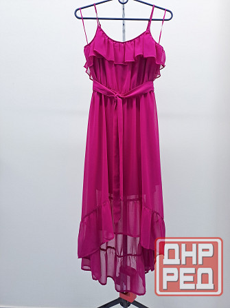 Платье женское сарафан фуксия 48 асимметричное Донецк - изображение 1