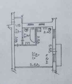 Продам 1ком студию Киевский район Донецк