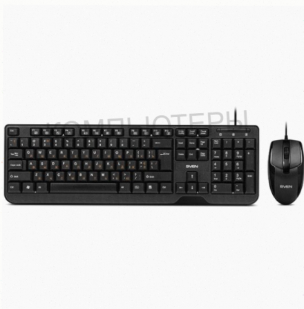 Комплект клавиатура и мышь Sven Kb-S330c черный (Sv-017309), арт-7882 Макеевка