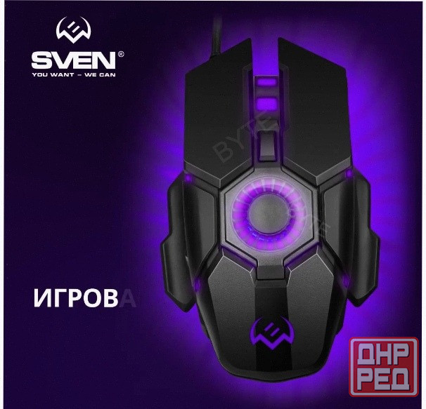 Игровая мышь / компьютерная мышь Sven Rx-G880 / 6+1кл. / 400-7000 Dpi / по / вентилятор / подсветка Макеевка - изображение 2