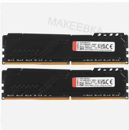 Оперативная память Kingston Kf432c16bb1k2/32wp, 32gb (2x16gb) 3200mt/S Ddr4 Cl16 Dimm, черный (арт-4 Донецк