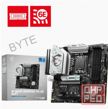 Материнская плата Msi B760m Gaming Plus Wifi (Lga1700, Matx), арт-8807 Донецк - изображение 1