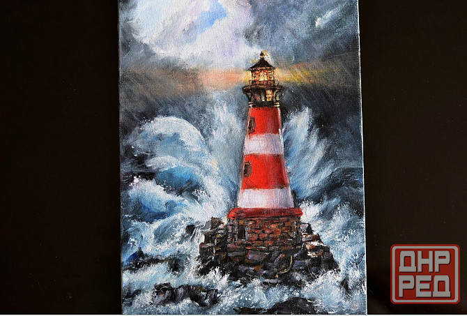 Купить картину маслом на холсте "Маяк", Распродажа картин на холсте купить у художника Донецк - изображение 1