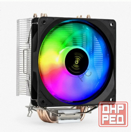 Кулер Exegate Wizard Exx400v2-Pwm.Frgb (Al+Cu, 4 тепл.трубки, Lga775/1150/1151/1155/1156/1200/1700/A Донецк - изображение 1