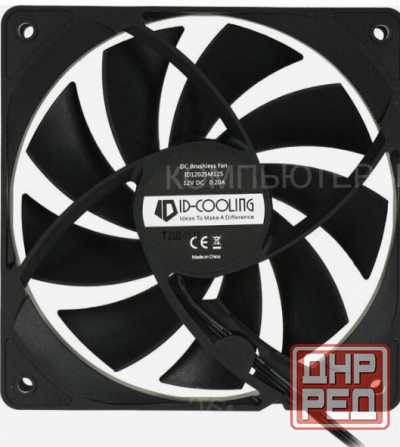 Вентилятор для корпуса Id-Cooling 120x120mm 3pin 1250rpm Black (Fl-12025k) [арт-6693] Донецк - изображение 3