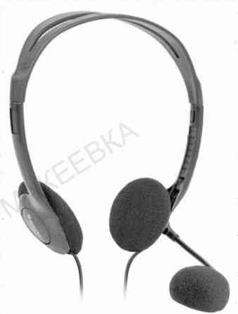 Наушники с микрофоном (гарнитура) Defender Hn-102, проводная, 1,8 м, стерео, с оголовьем, регулятор Донецк