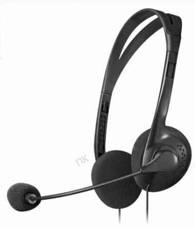 Наушники с микрофоном (гарнитура) Defender Hn-102, проводная, 1,8 м, стерео, с оголовьем, регулятор Донецк