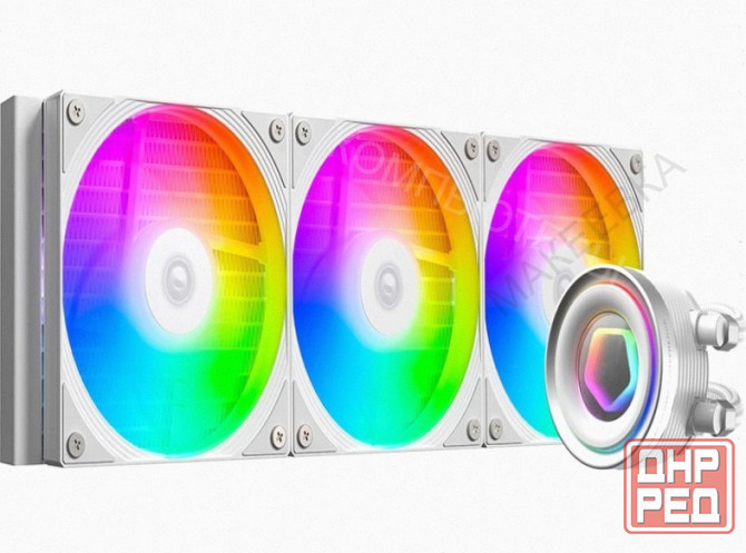 Сво для процессора Id-Cooling Fx360 Inf White (All Intel/Amd, 3*120mm Fan, 2900rpm, 27.2 дб, 350w, P Донецк - изображение 1