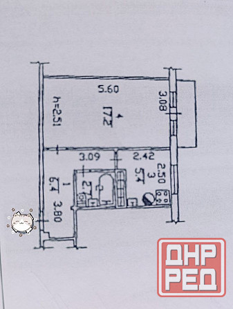 Продам 1ком Калининский район, ор-р Исполком Донецк - изображение 1