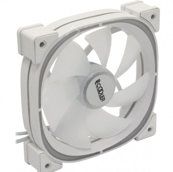 Вентилятор Pccooler Ef120 Argb White 4pin Pwm + 3pin Argb, 600-1500 об/мин Retail арт-4512 Макеевка