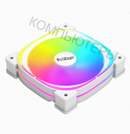 Вентилятор Pccooler Ef120 Argb White 4pin Pwm + 3pin Argb, 600-1500 об/мин Retail арт-4512 Макеевка