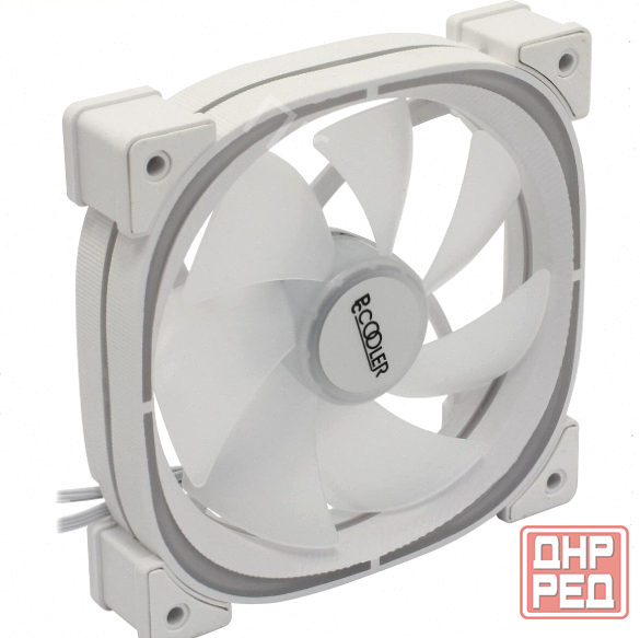 Вентилятор Pccooler Ef120 Argb White 4pin Pwm + 3pin Argb, 600-1500 об/мин Retail арт-4512 Макеевка - изображение 1
