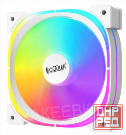 Вентилятор Pccooler Ef120 Argb White 4pin Pwm + 3pin Argb, 600-1500 об/мин Retail арт-4512 Макеевка - изображение 2