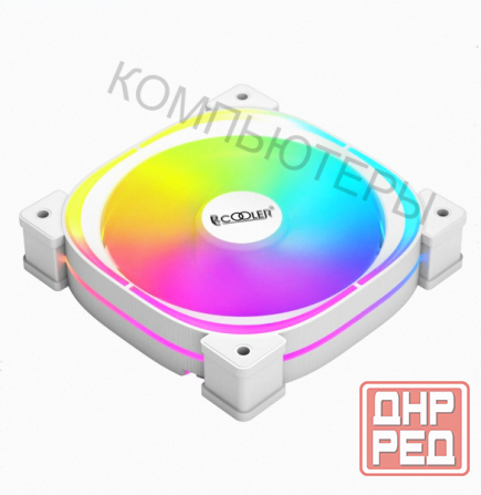 Вентилятор Pccooler Ef120 Argb White 4pin Pwm + 3pin Argb, 600-1500 об/мин Retail арт-4512 Макеевка - изображение 3
