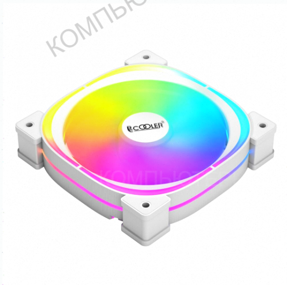 Вентилятор Pccooler Ef120 Argb White 4pin Pwm + 3pin Argb, 600-1500 об/мин Retail, арт-6523 Макеевка