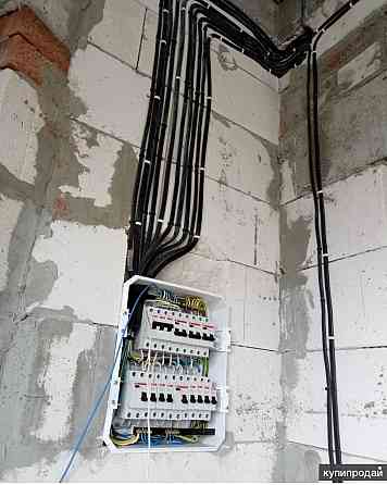 Электрика 220В, разводка кабельная, ремонт проводки, подключение быт. Техники- Гарантия. Мариуполь