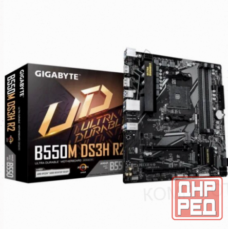 Материнская плата Gigabyte B550m Ds3h R2 (Am4, Matx) - арт-6547 Макеевка - изображение 1