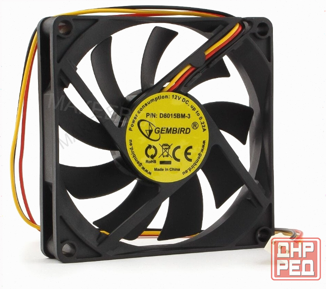 Вентилятор для корпуса Gembird D8015bm-3 - арт-3150 Макеевка - изображение 1